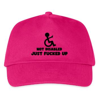 Nicht deaktiviert, einfach völlig verwirrt! # - Kinder Basecap - Fuchsia - Vorne