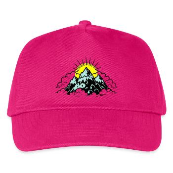 Berge Alpen Natur - Kinder Basecap - Fuchsia - Vorne