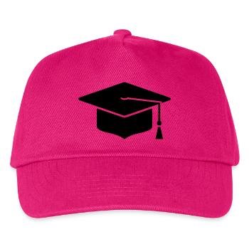 PhD Hat Graduation Icon - Kids’ Baseball Cap - fuchsia - Front