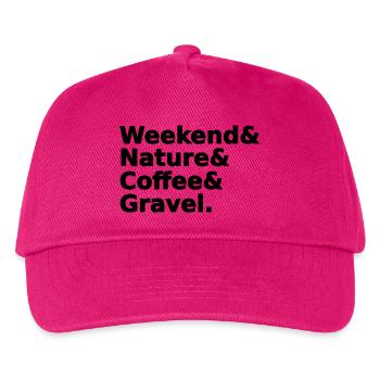 Weekend Nature Coffee Gravel - Kinder Basecap - Fuchsia - Vorne