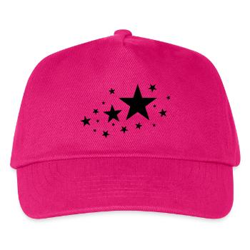 Sterne Stars - Kinder Basecap - Fuchsia - Vorne