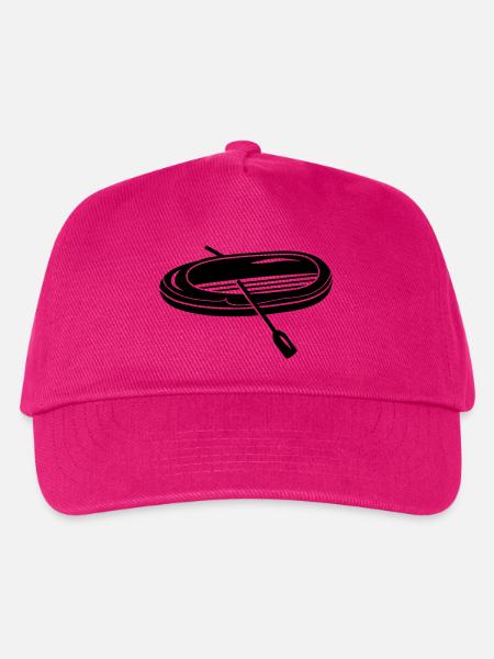 Schlauchboot mit zwei Paddel - Kinder Basecap - Fuchsia