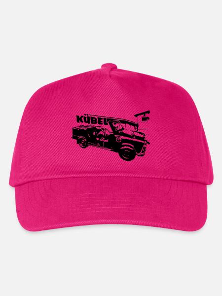 601 Kübel mit Mauer und Turm, Trabi Kübel - Kinder Basecap - Fuchsia