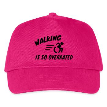 Walking is overrated for wheelchair riders # - Kids’ Baseball Cap - fuchsia - Front