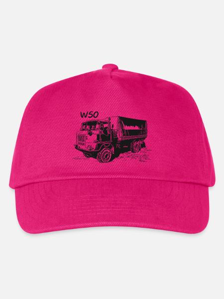 W50 LKW NVA Baustellen W50 DDR - Kinder Basecap - Fuchsia