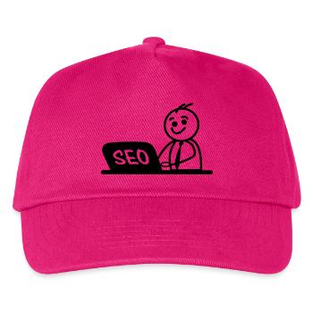Work laptop SEO - Kids’ Baseball Cap - fuchsia - Front