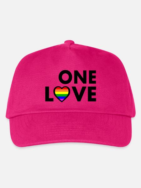One love - Kinder Basecap - Fuchsia