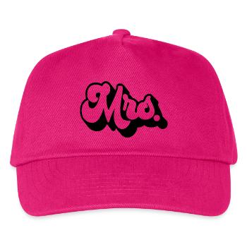 Mrs. Matching Couple Engagement Wedding Honeymoon - Kids’ Baseball Cap - fuchsia - Front