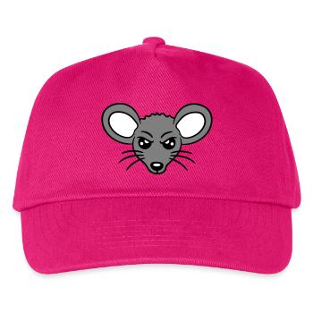 Mouse looks angry angry frustrated angry aggressive - Kids’ Baseball Cap - fuchsia - Front