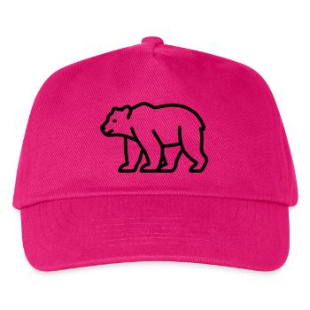 Bär - Kinder Basecap - Fuchsia - Vorne