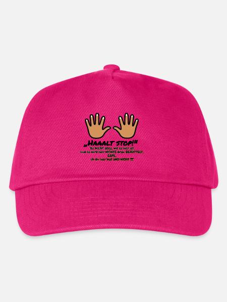 Hände warnen: Ruhe bleibt hier Andreas - Kinder Basecap - Fuchsia