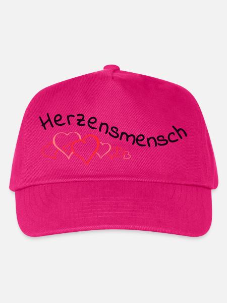Herzensmensch - Kinder Basecap - Fuchsia
