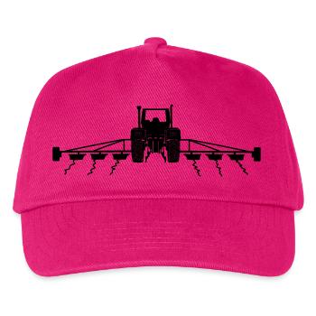 Landwirtschaft Traktor Bauernhof - Kinder Basecap - Fuchsia - Vorne