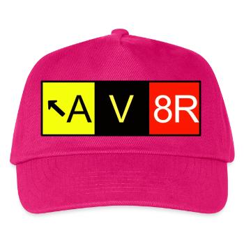 AV8R Airplane pilot - Kinder Basecap - Fuchsia - Vorne