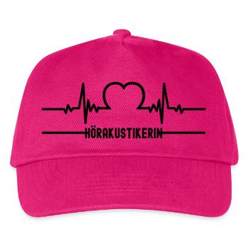 Heartbeat Hearing Aid Acoustician Heart Hearing Aid Acoustician Women - Kids’ Baseball Cap - fuchsia - Front