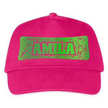 Frau Amila - Kinder Basecap - Fuchsia - Vorne