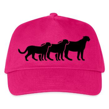 Geparden Trio - Kinder Basecap - Fuchsia - Vorne