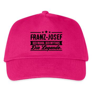 Man Myth Legend Franz-Josef - Kids’ Baseball Cap - fuchsia - Front