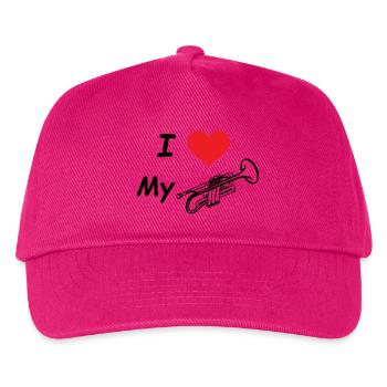 ilovemytrumpet - Kinder Basecap - Fuchsia - Vorne
