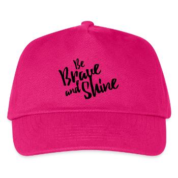 Be Brave and Shine - Kinder Basecap - Fuchsia - Vorne