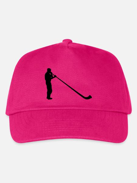 Alphorn Alpenhorn Musik Blechblasinstrument - Kinder Basecap - Fuchsia