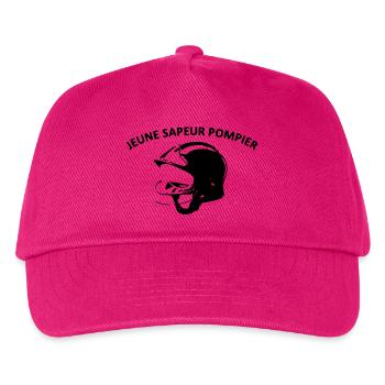 young firefighter - Kids’ Baseball Cap - fuchsia - Front