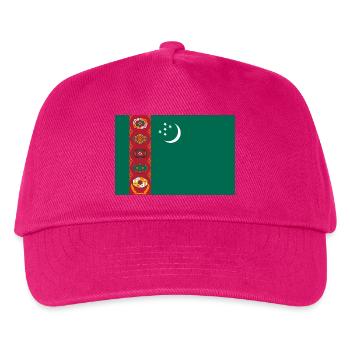 Turkmenistan flag - Kids’ Baseball Cap - fuchsia - Front