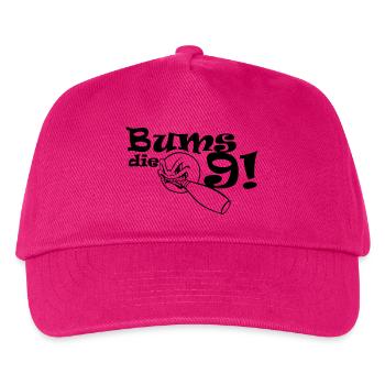 Bums die Neun - Kinder Basecap - Fuchsia - Vorne