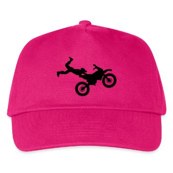 motocross - Kinder Basecap - Fuchsia - Vorne