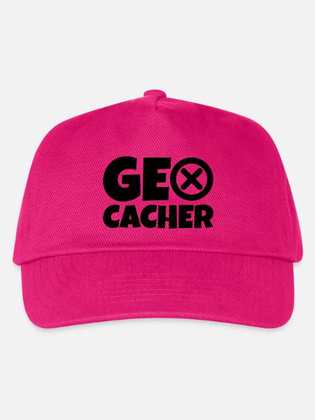 geocacher gps natur - Kinder Basecap - Fuchsia