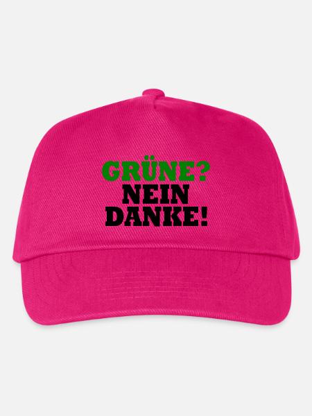 grüne nein danke - Kinder Basecap - Fuchsia