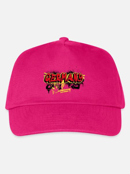 Deutschland Graffiti Flaggen Design - Kinder Basecap - Fuchsia