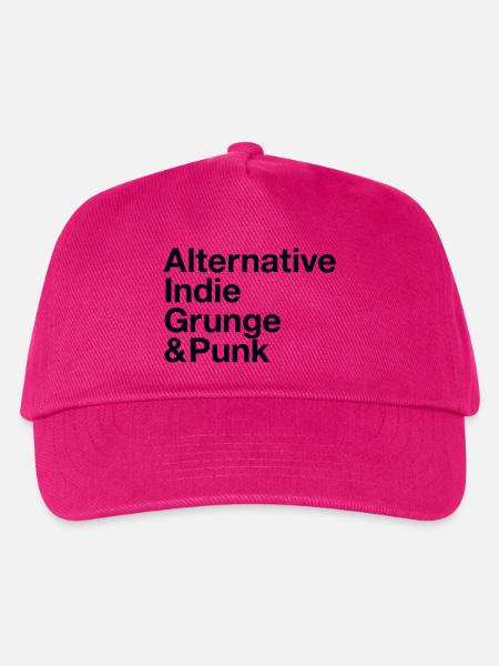 Music Style Alternative Indie Grunge Punk - Kinder Basecap - Fuchsia