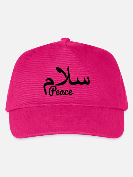Arabischer Friedenstext Frieden - Kinder Basecap - Fuchsia