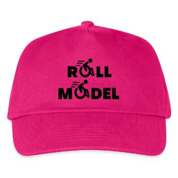 Jeder Rollstuhlfahrer ist ein Rollenmodell * - Kinder Basecap - Fuchsia - Vorne