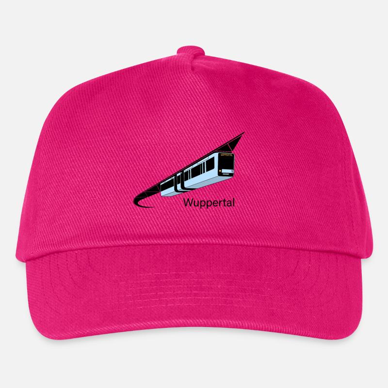 Wuppertal Schwebebahn Schrift bunt - Kinder Basecap - Fuchsia