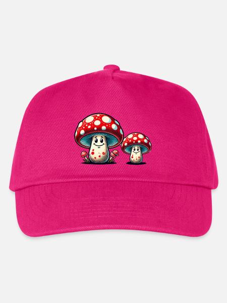 Pilze - Kinder Basecap - Fuchsia
