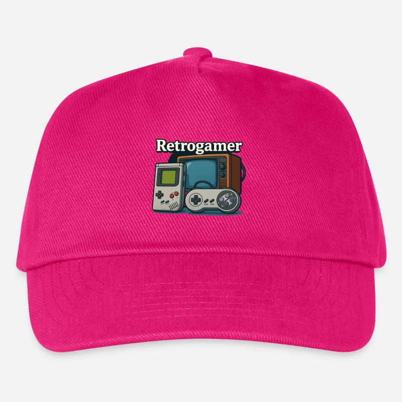 Retrogamer - Kinder Basecap - Fuchsia