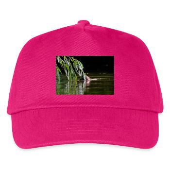 000_1106_DxO - Wild Beaver Eating Willow Leaves - Kids’ Baseball Cap - fuchsia - Front