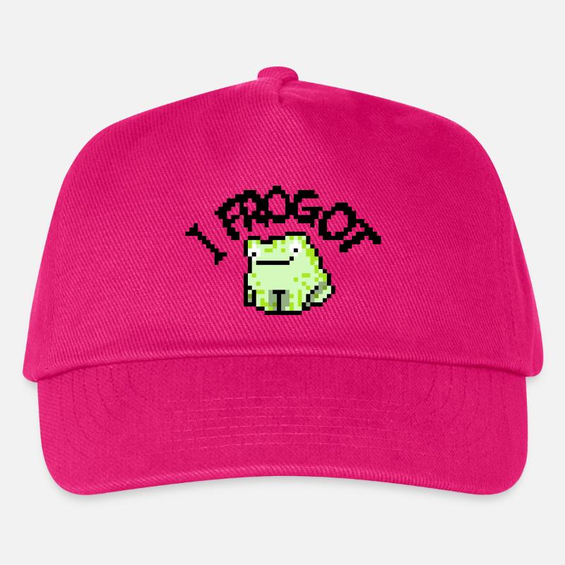 I frogot, cute frog  - Kinder Basecap - Fuchsia