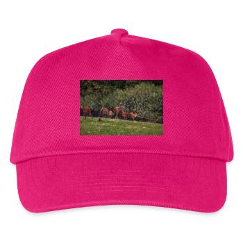 Meadow Deer Herd 000_8271_Nik_DxO - Kids’ Baseball Cap - fuchsia - Front
