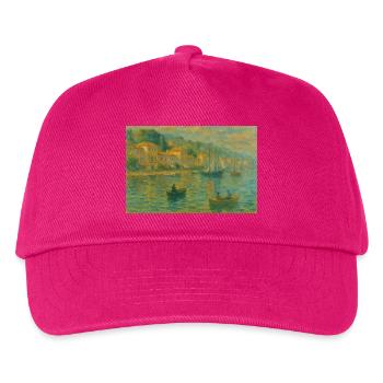 Harbour impression evening light - Kids’ Baseball Cap - fuchsia - Front