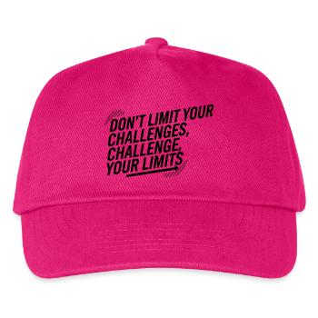Remettez vos limites à l’épreuve - Motivation, Endurance mentale - Casquette de baseball Enfant - fuchsia - Devant