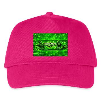 Neon Cyber Military Logo - Kids’ Baseball Cap - fuchsia - Front