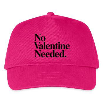 No Valentine Needed Shirt – Funny Anti-Valentine’s - Kids’ Baseball Cap - fuchsia - Front