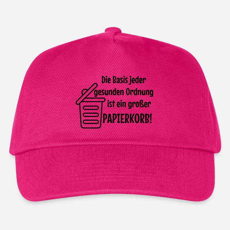 Basic Order: Large Wastepaper Bin Witzer Saying Office - Kids’ Baseball Cap - fuchsia
