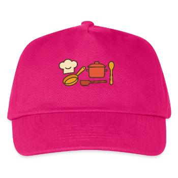 Chef with passion – cuisine love enjoyment - Kids’ Baseball Cap - fuchsia - Front