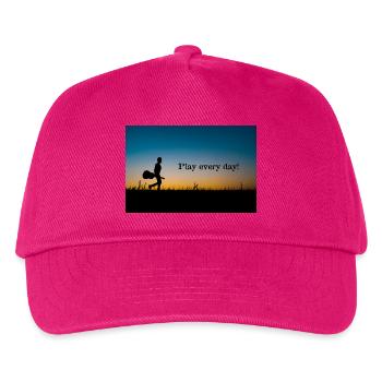 Play every day Evening light - Kids’ Baseball Cap - fuchsia - Front
