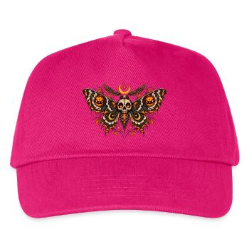 Moth Gothic Halloween - Kids’ Baseball Cap - fuchsia - Front