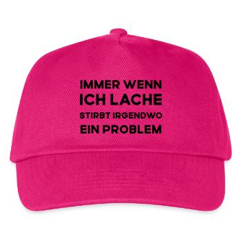 Immer wenn ich Lache... - Kinder Basecap - Fuchsia - Vorne